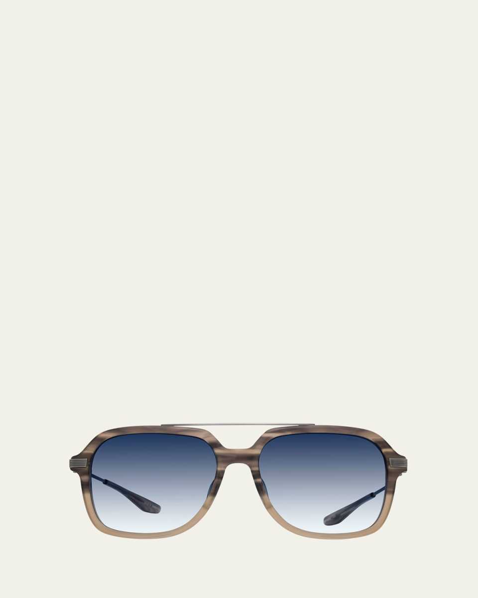D. Ellis Zyl & Titanium Aviator Sunglasses